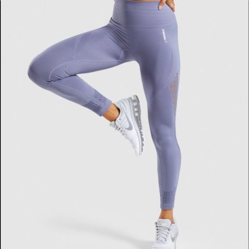 Gymshark Energy+ Seamless Leggings - Steel Blue